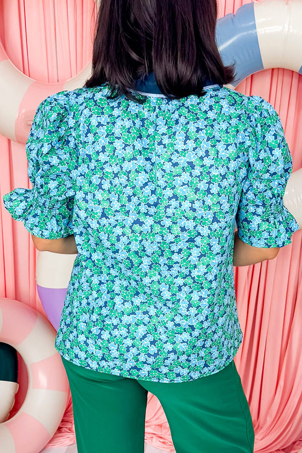 Puff SLeeve Floral Top