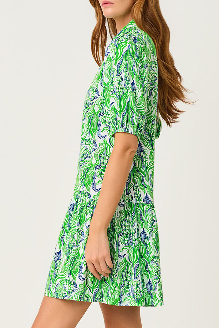 Puff Sleeve Tiered Floral Dress