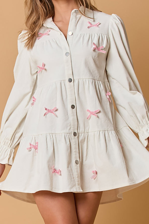 Loose Lantern Sleeves Dress