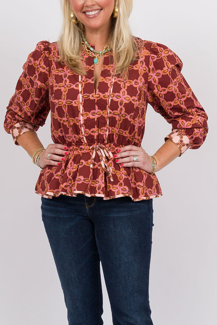 Casual Bold Printed Top